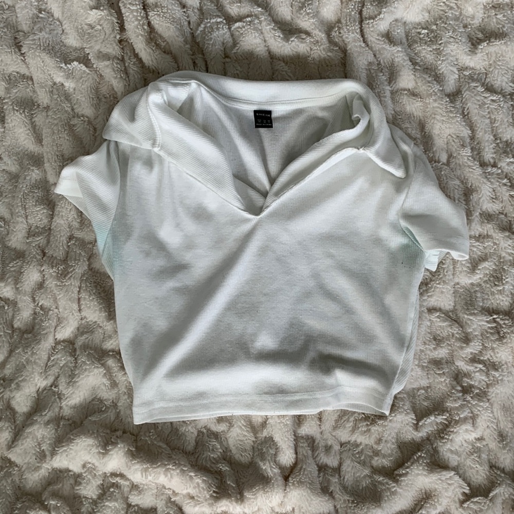 Shein collard shirt